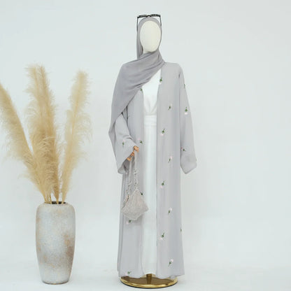 Floral Embroidery Long Abaya