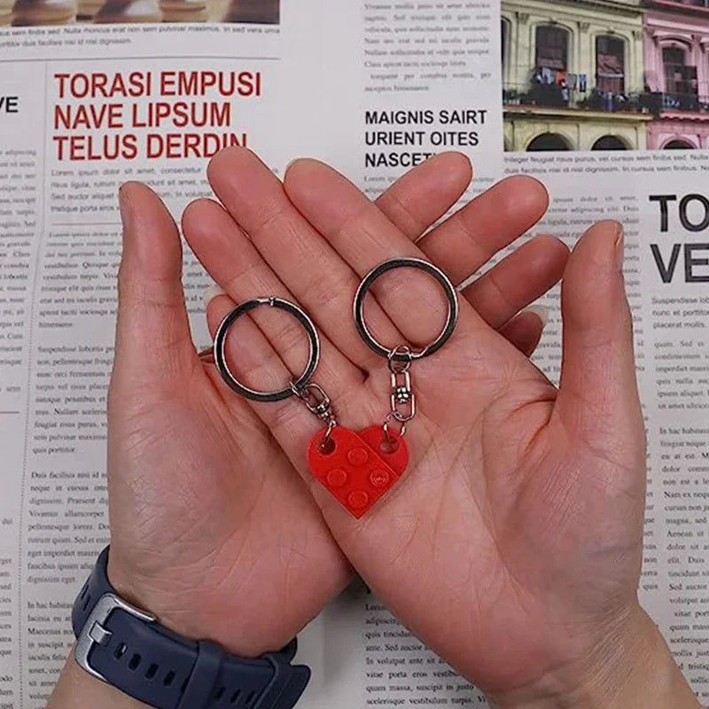 Couples Brick Keychain Set