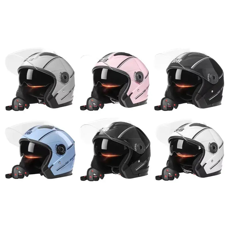 Open Face Motorcycle Helmet