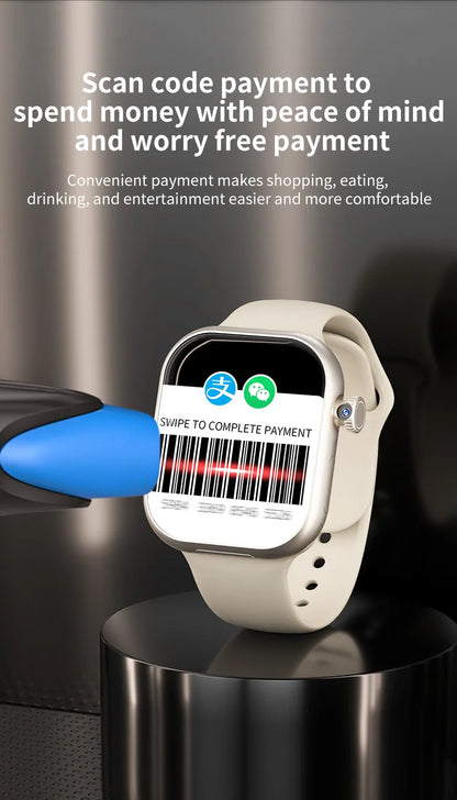 Luxury On-Wrist Smartphone | 1380mAh Battery | Fitness, Calls, Compass, SIM Support