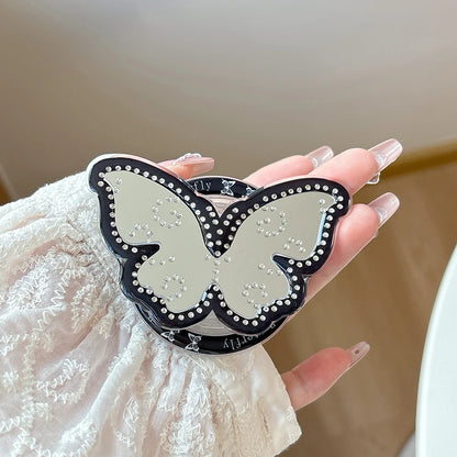 Cute Butterfly GripTok Phone Case with Mirror Stand