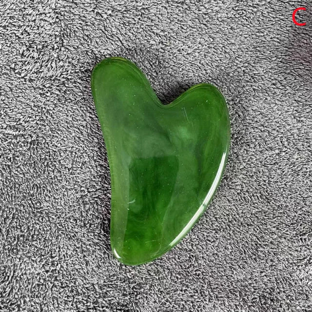 Natural Resin Jade Gua Sha Scraper