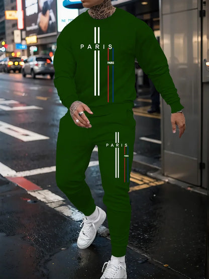 Men Long Sleeve Sports Outfit