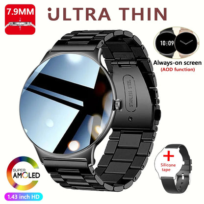 V89 AMOLED Smartwatch for Women – Slim, Stylish & Bluetooth Calling