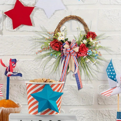 American Flag Summer Wreath