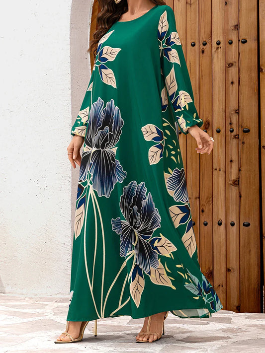 Flowy Silhouette Maxi Dress