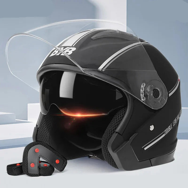 Open Face Motorcycle Helmet