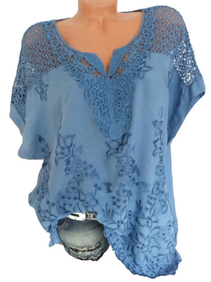 Large Lace Summer Blouse