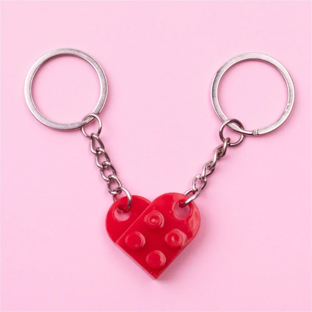 Couples Brick Keychain Set