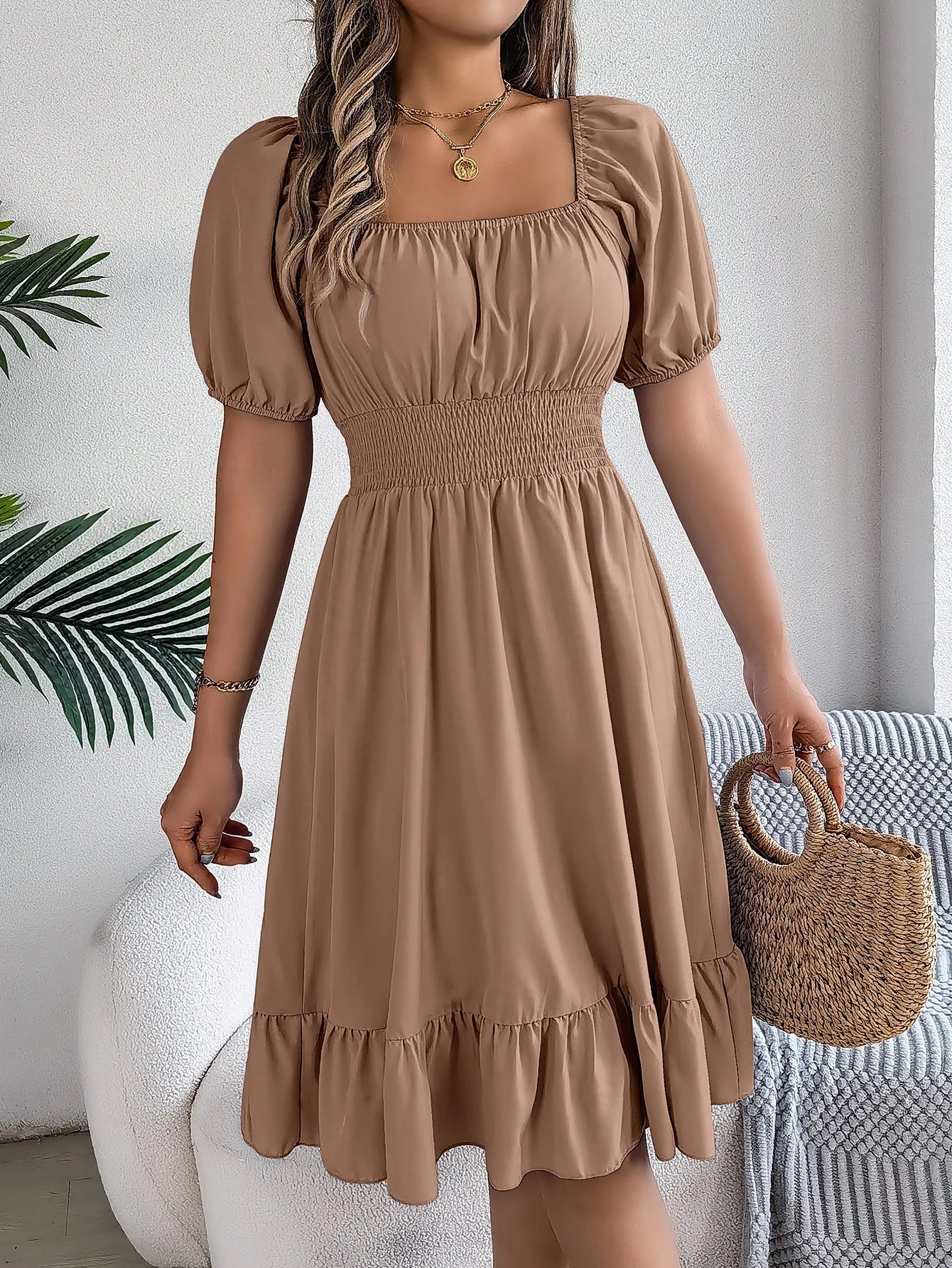 Women's Elegant Ruffle Dress
