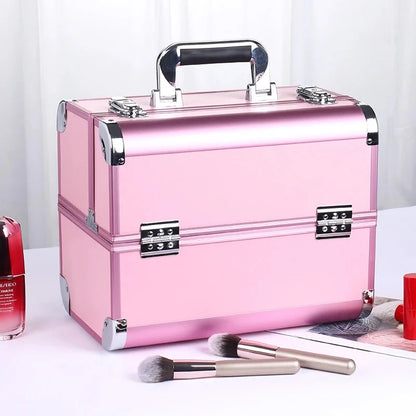Aluminum Makeup Train Case