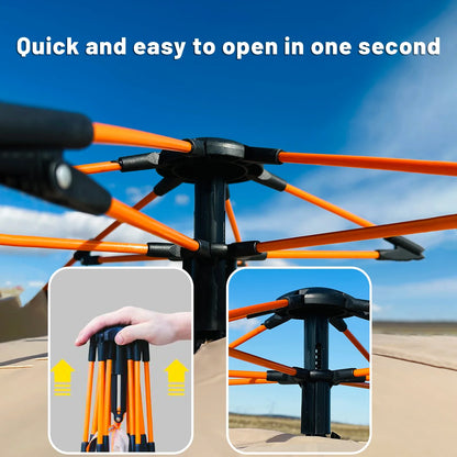 Outdoor Automatic Quick-opening Tent Automatic Rainproof Sunshine-proof Tent Fishing Beach Sunshine Shelter 4 person tents