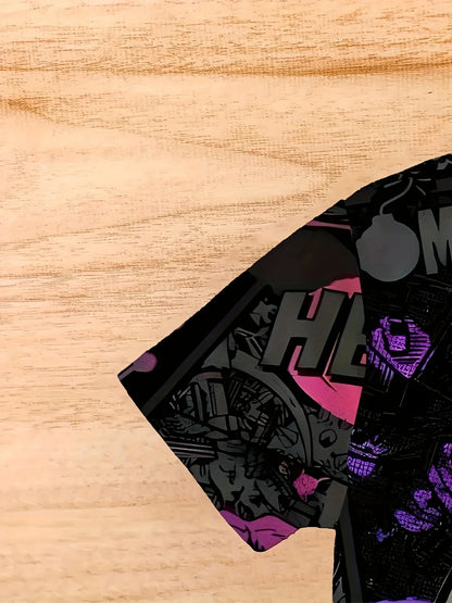 Men’s 3D Rabbit Print T-Shirt – Casual Summer Knit Top