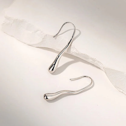 Waterdrop Gold Dangle Earrings