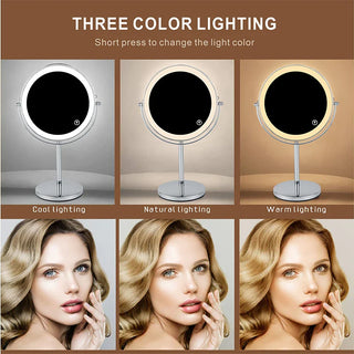 Magnifying LED Makeup Mirror