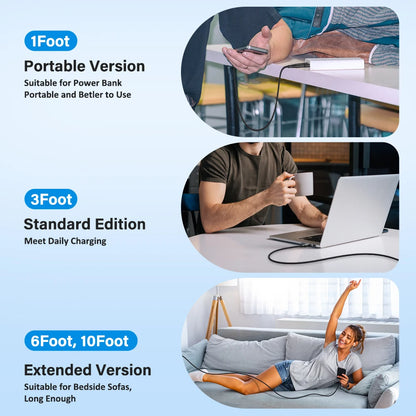 100W USB-C to USB-C Fast Charging Cable with 180° Rotating Connector
