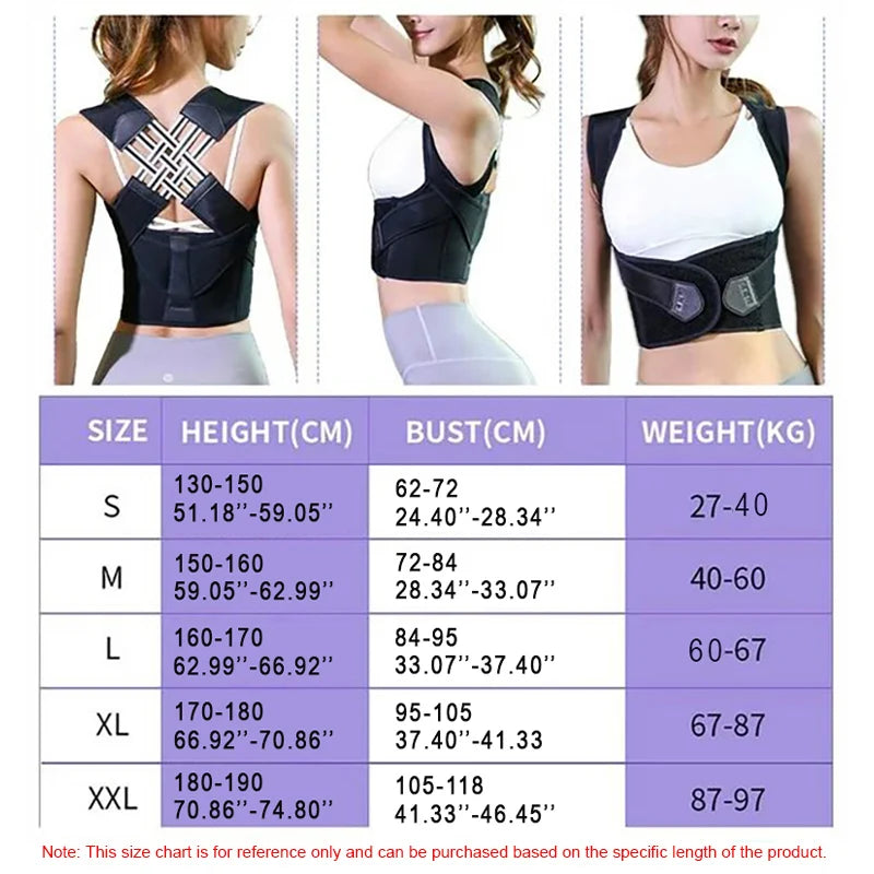 Adjustable Back Brace Posture Corrector for Men and Women