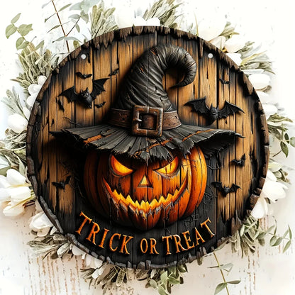 Halloween Pumpkin Decor Sign