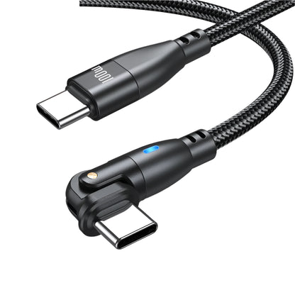 100W USB-C to USB-C Fast Charging Cable with 180° Rotating Connector