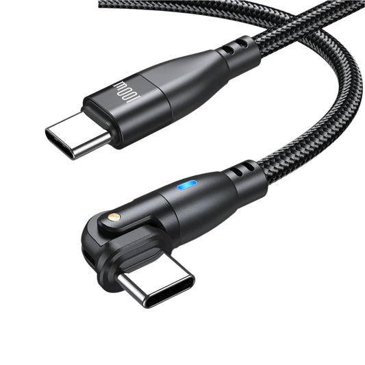100W USB-C to USB-C Fast Charging Cable with 180° Rotating Connector