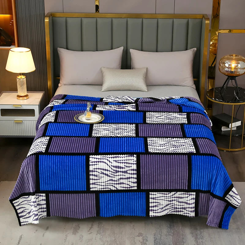 Plaid Flannel Fleece Blanket