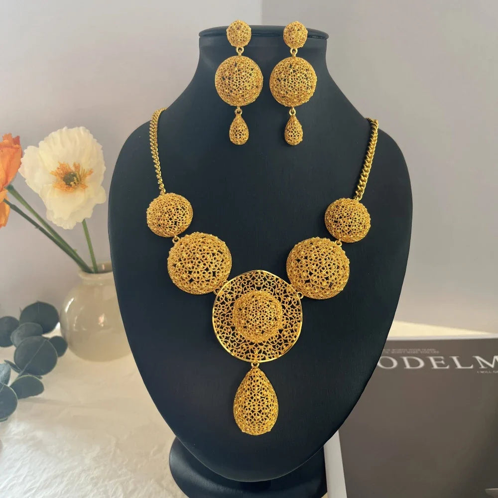 Dubai Gold Bridal Jewelry Set