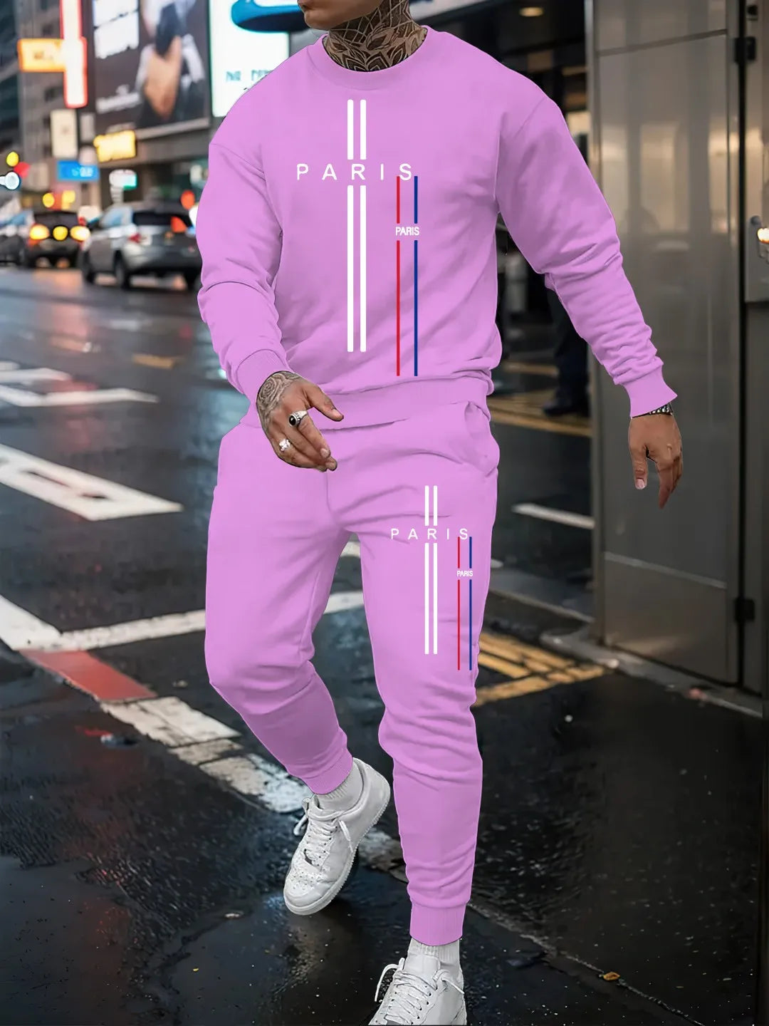 Men Long Sleeve Sports Outfit