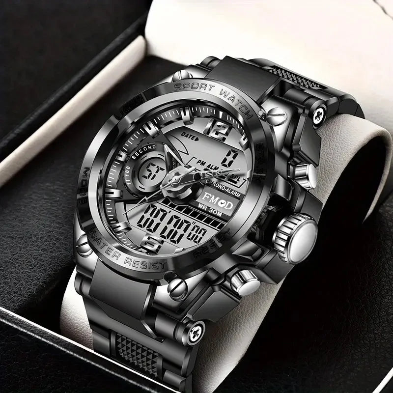 Digital Military Steel Watch