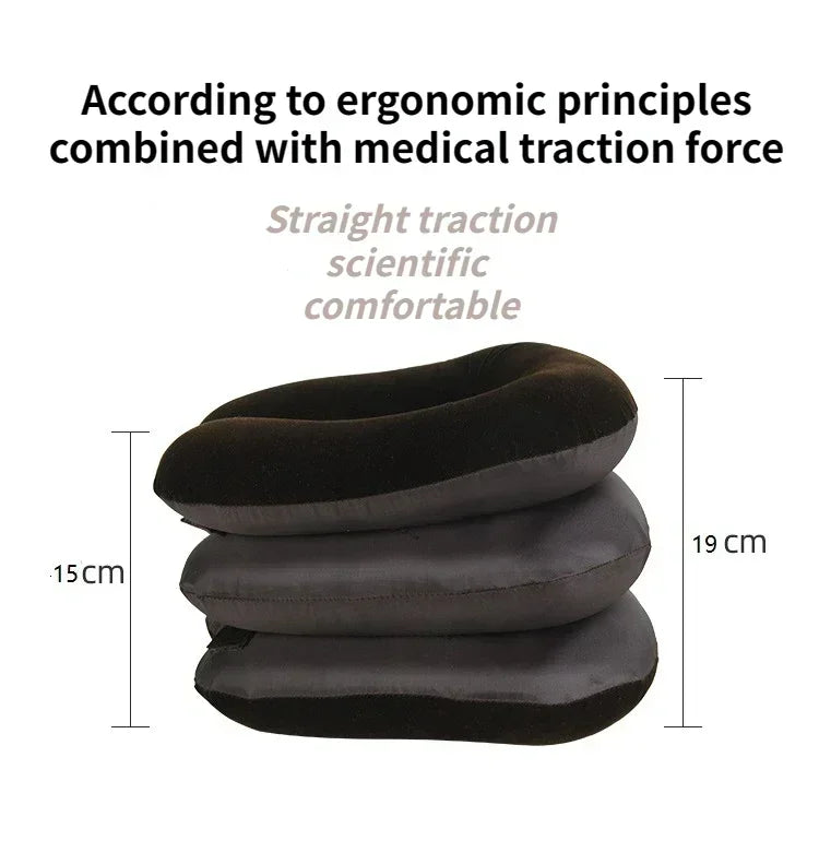 Inflatable Cervical Neck Traction Device Pillow