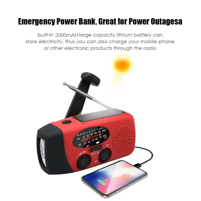 Hand Crank Emergency Radio with Power Bank