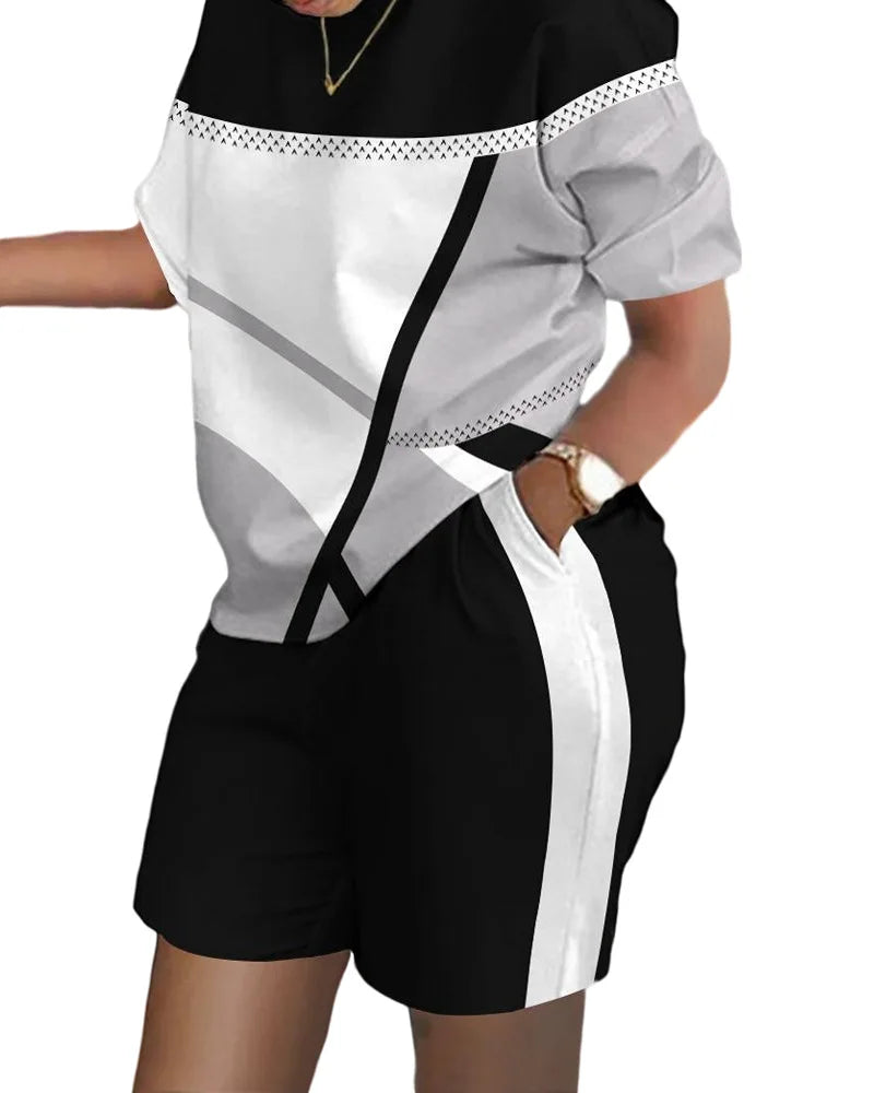 Women’s Printed Shorts Suit