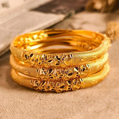 Gold Plated Bridal Bangle Bracelet