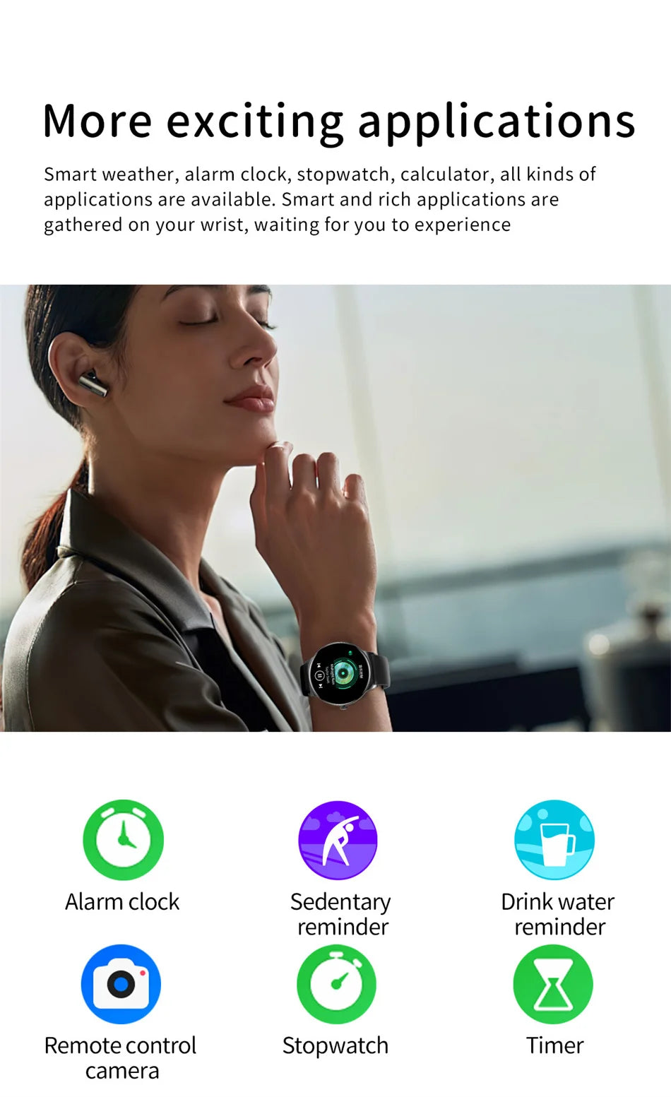 V89 AMOLED Smartwatch for Women – Slim, Stylish & Bluetooth Calling