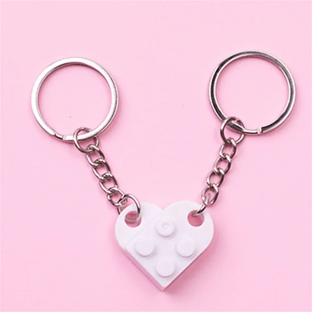 Couples Brick Keychain Set