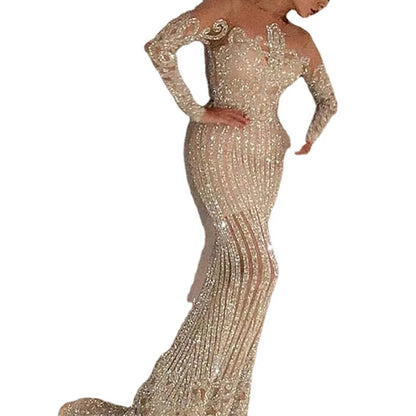 Long Glitter Party Dress