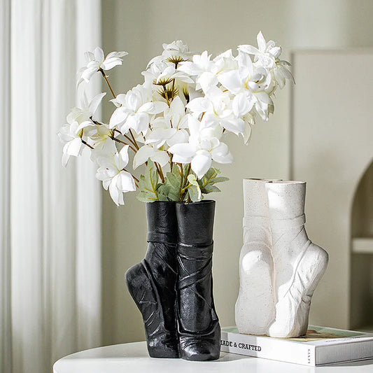 Ceramic Ballet Shoes Vase