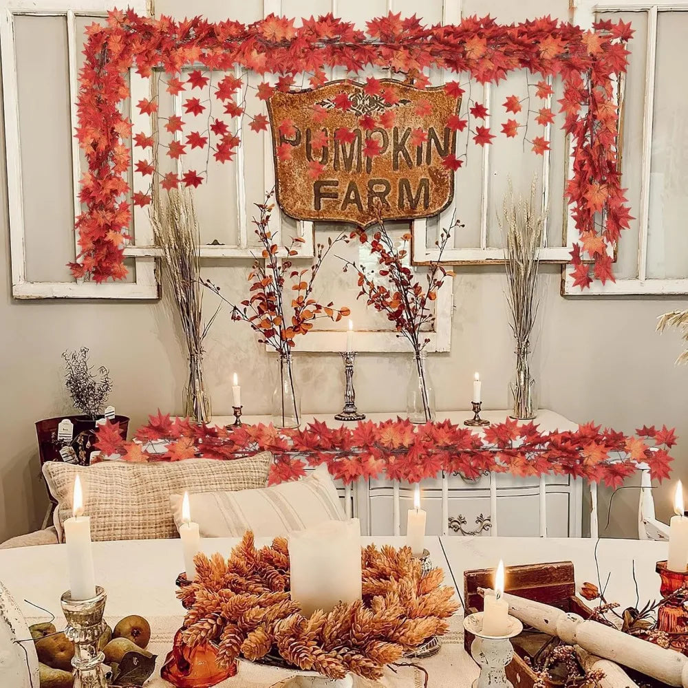 Autumn Maple Leaf Garland Set