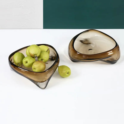 Geometric Glass Display Tray