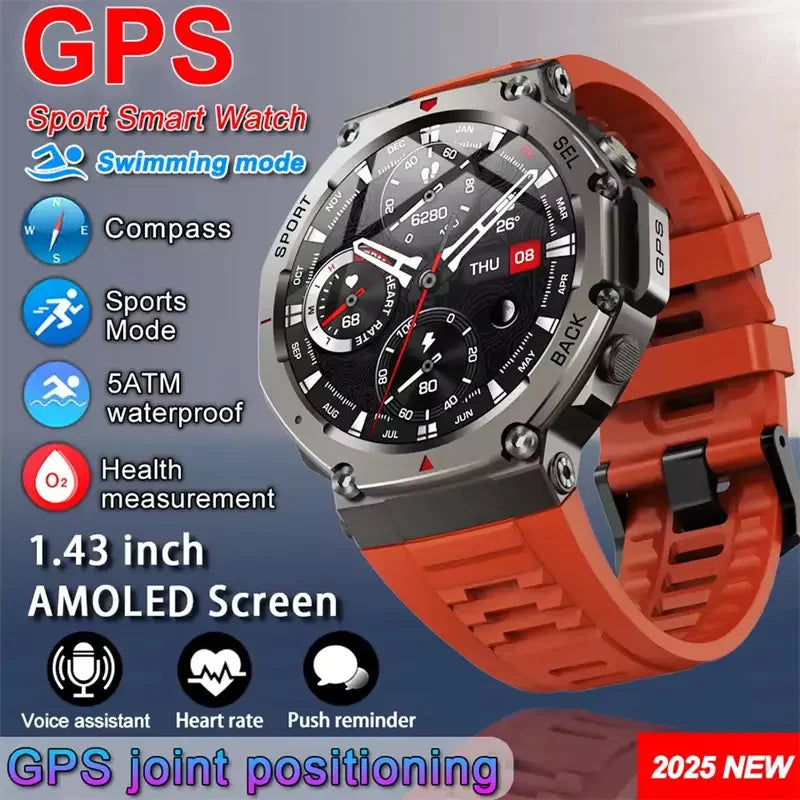T-Rex 3 Military GPS Smartwatch – Rugged & Waterproof