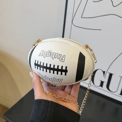 Rugby Ball-Inspired Clutch