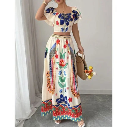 Women's Tropical Skirt Suit