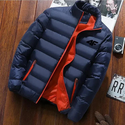Lightweight Stand-Up Collar Men’s Winter Coat