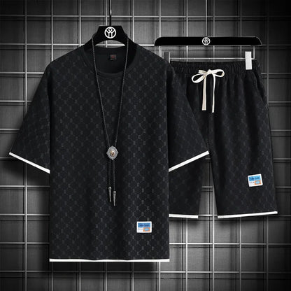 Men's Checkered Sports Set
