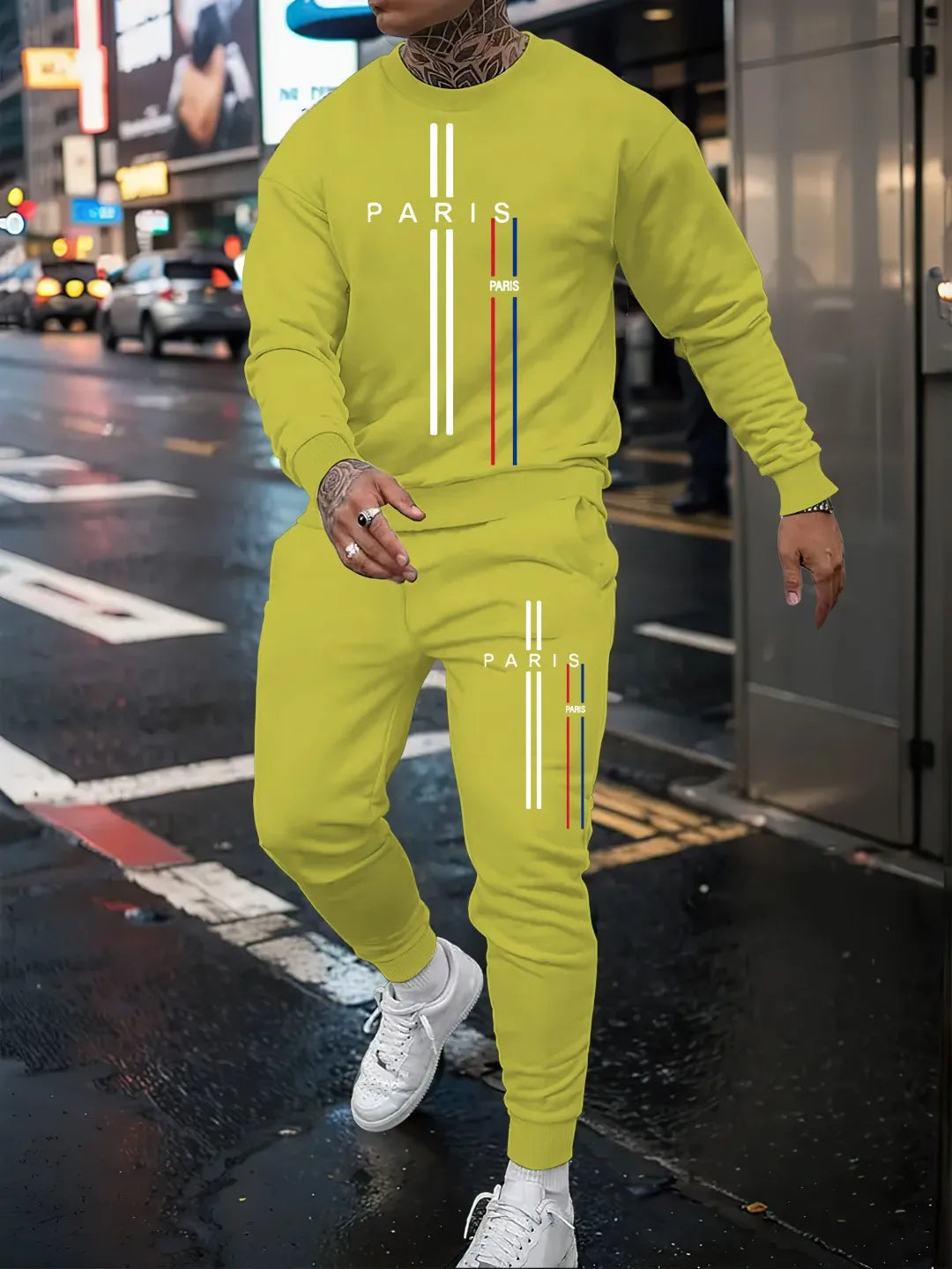 Men Long Sleeve Sports Outfit