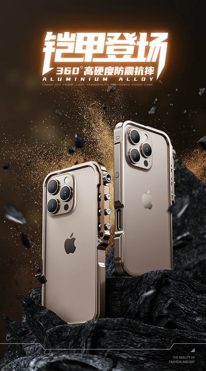 Luxury Aluminum Metal Bumper Frame for iPhone 15 & 16 Series