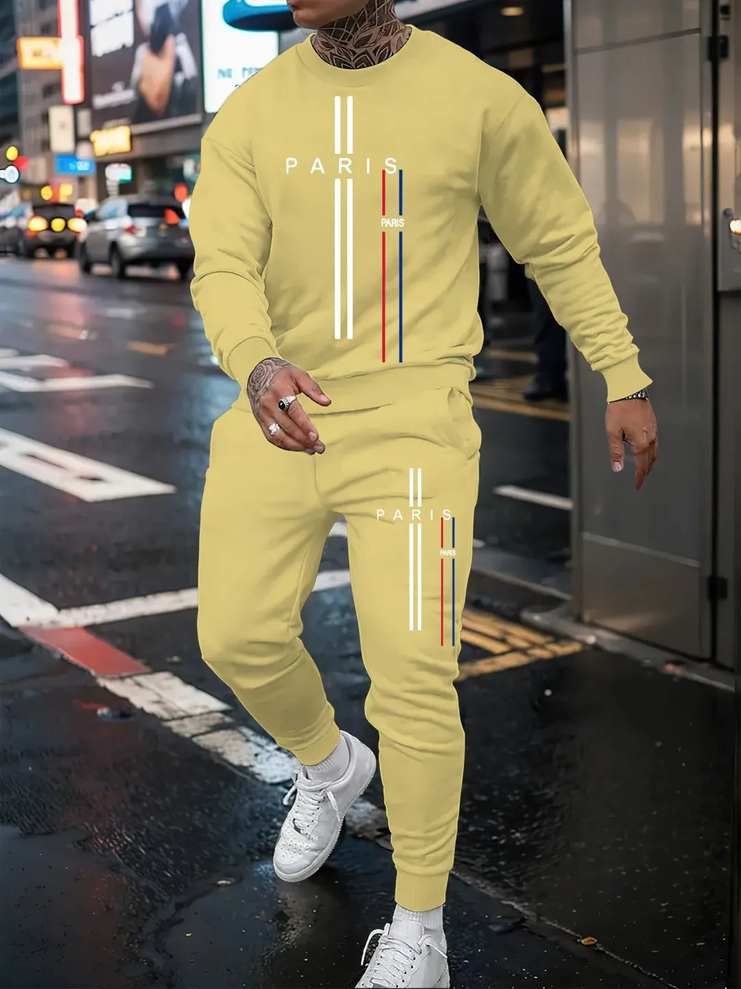 Men Long Sleeve Sports Outfit