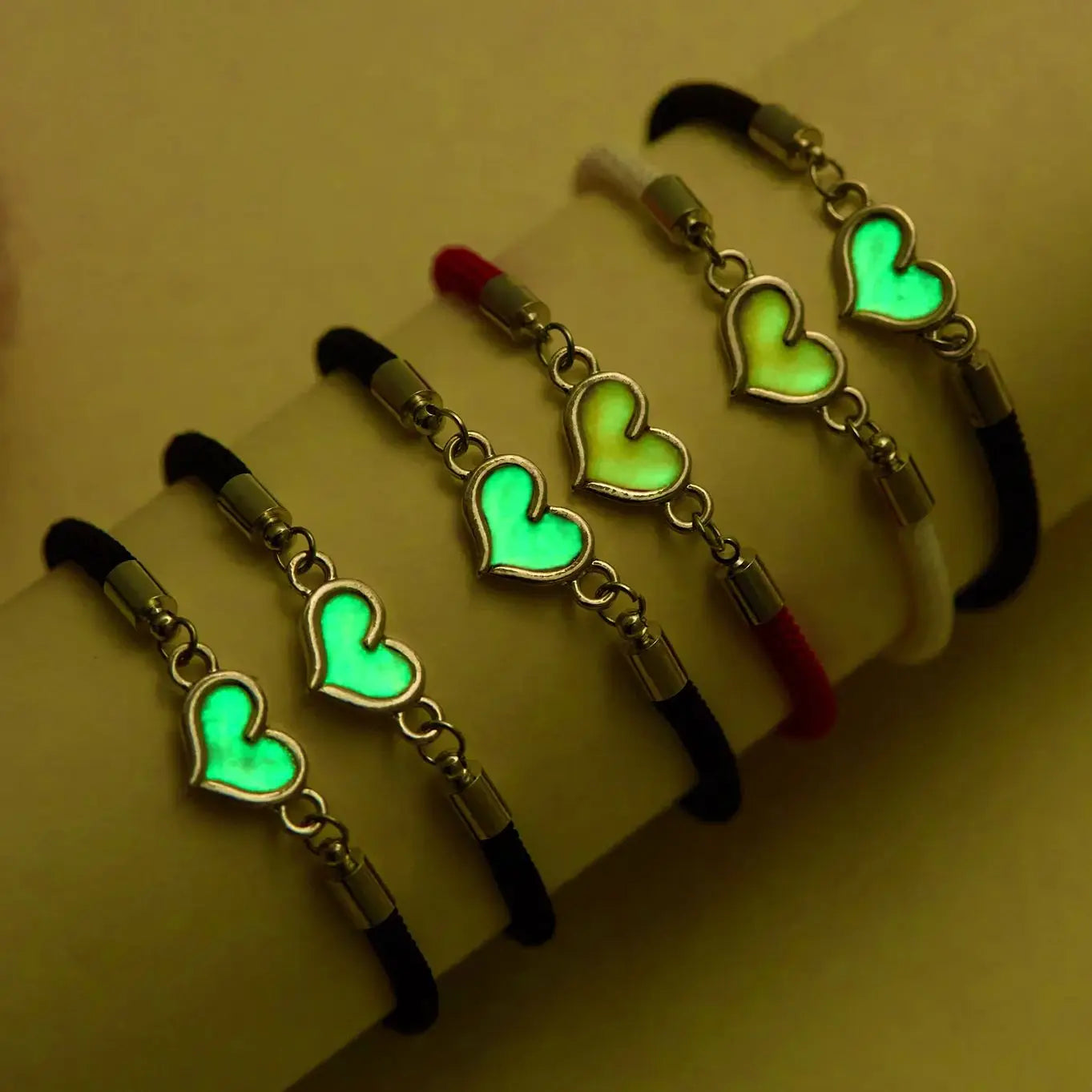 Luminous Heart Couple Bracelet