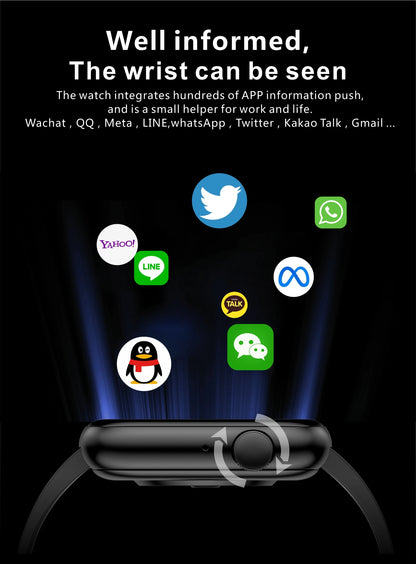 LIGE 2025 Smartwatch – Wireless Charging, Bluetooth Call, Fitness Tracker