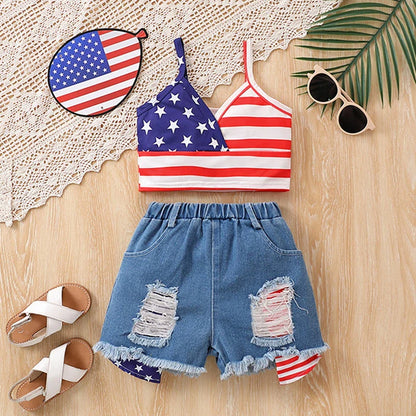 American Flag Tank Set