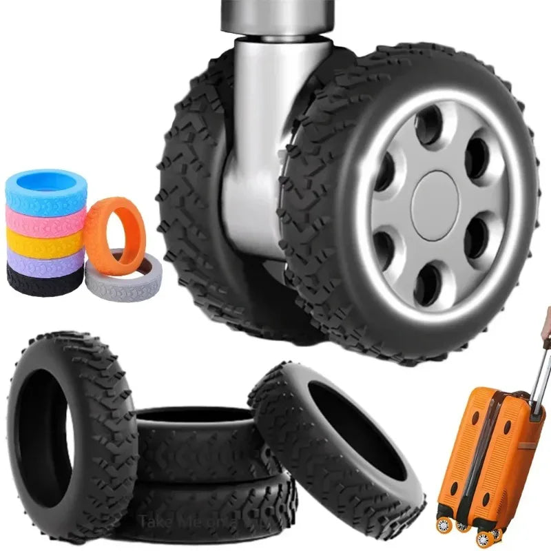 Thicken Silicone Luggage Wheel Protector